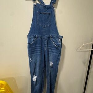 Love Tree Blue Denim Overalls